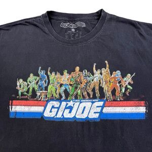 G.I. JOE  T-Shirt Adult XXL Black Real American Hero Figure Cartoon Army